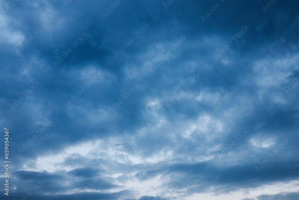 Majestic sky and cloud for background.