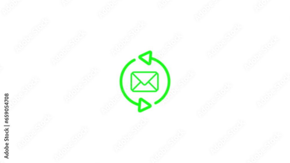 Computing refresh animated icon arrows circle in message icon animation. Computing refresh animated icon arrows circle in message icon animation.