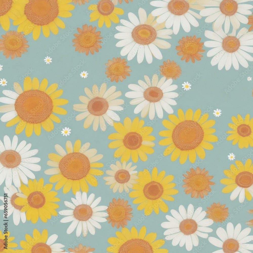 seamless background with flowers seamless background with flowers