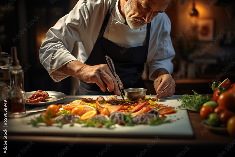 chef skillfully prepared a gourmet meal for the restaurant chef skillfully prepared a gourmet meal for the restaurant