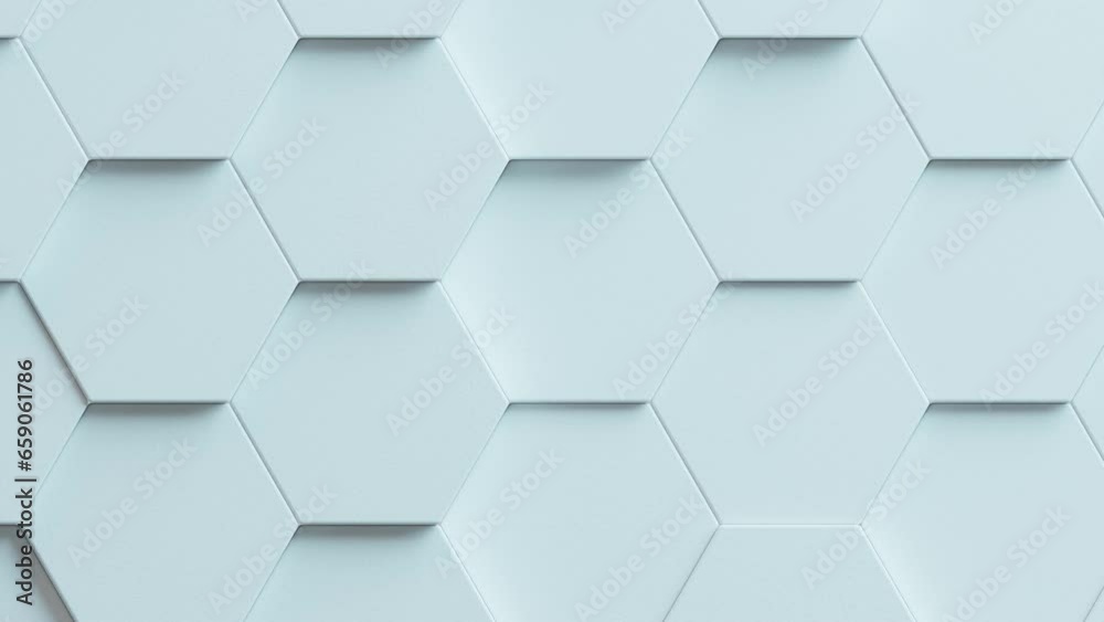 Hexagon geometric shapes. Wave movement. Seamless loop 4K motion graphics Hexagon geometric shapes. Wave movement. Seamless loop 4K motion graphics