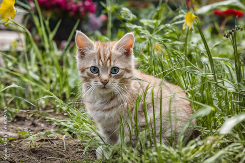 cat in the grass