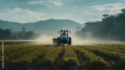 tractor in the field