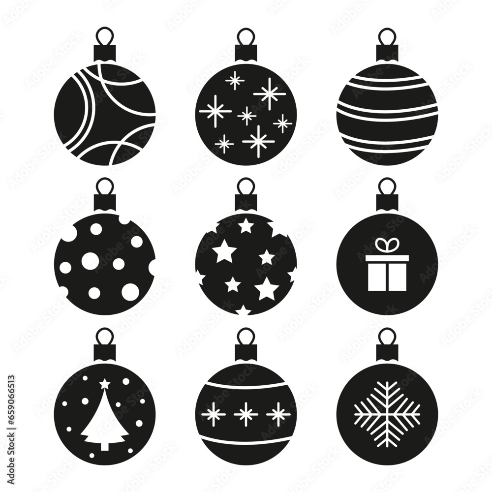 black Christmas balls black Christmas balls