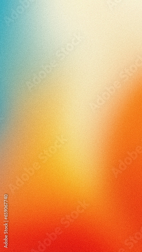 Orange teal grainy background vertical banner noise texture glowing color gradient vertical poster design