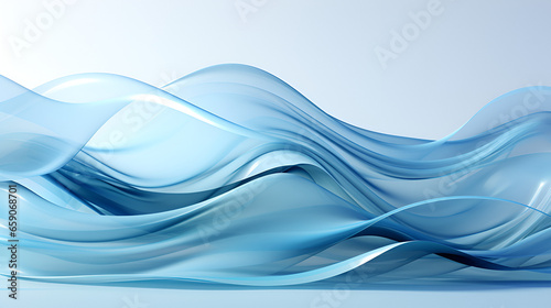 Beautiful 3d abstract windy waves, in the style of flowing forms