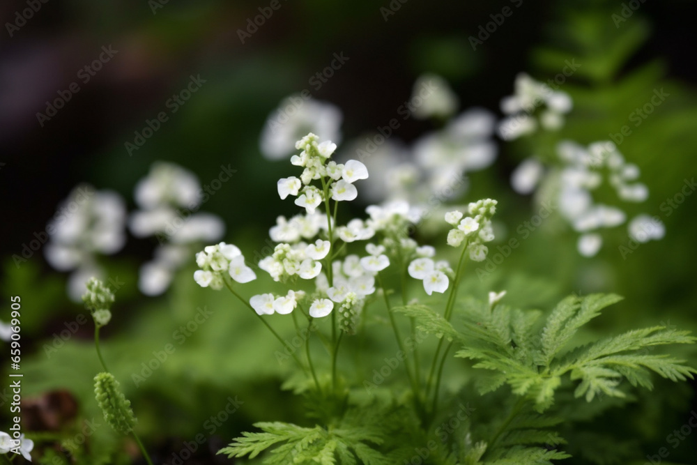 Flowering fern that, according to legend, blooms one night from July 6th to 7th and is used for magical purposes. AI generated Flowering fern that, according to legend, blooms one night from July 6th to 7th and is used for magical purposes. AI generated