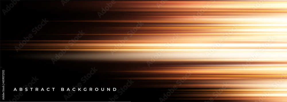 © Biod - Black and orange modern abstract background with yellow glowing movement and high-speed light effect. Vector illustration