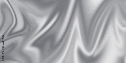 Abstract background with silk cloth texture, shiny satin fabric with waves and drapery.Elegant background with gray smooth material Textile texture. Satin fabric with gentle curves