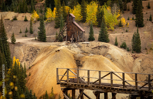 Εκτύπωση καμβά Abandoned gold mine in Colorado