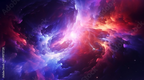 Enchanting Fractal Galaxies: Vibrant Space Exploration with Abstract Light Motion, Seamless Loop Background & Cosmic Animation Design