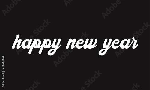 Happy new year vector design template