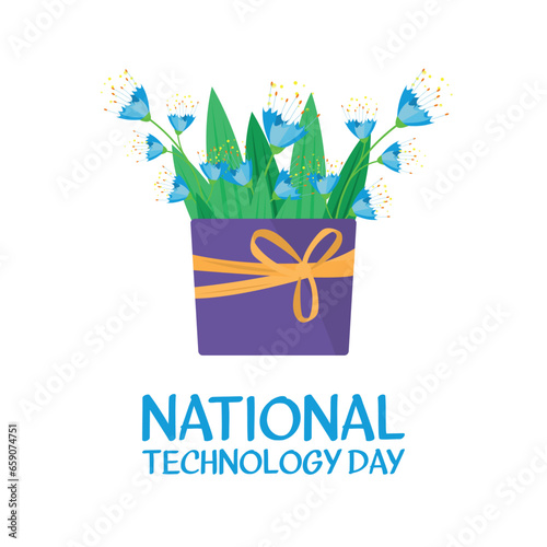 National Technology Day.Geometric design suitable for greeting card poster and banner