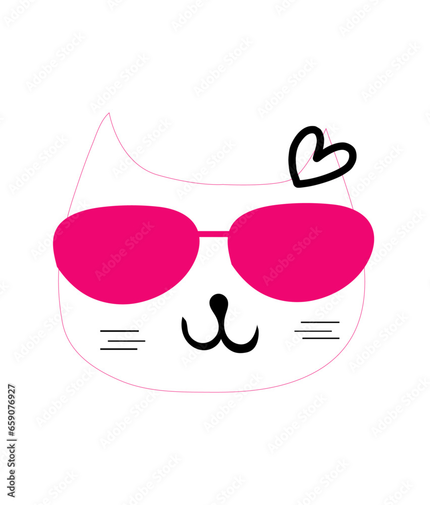 Retro, Cat vector Craft Design. T-shirt Design. Illustration Retro, Cat vector Craft Design. T-shirt Design. Illustration