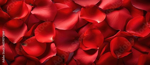 red flower petals