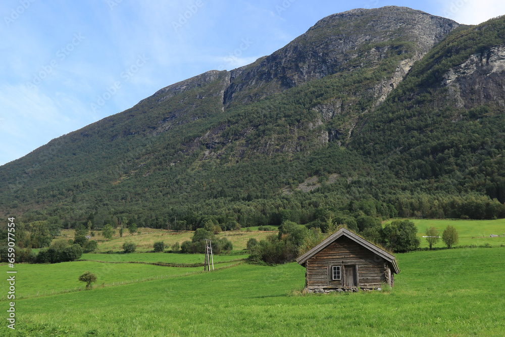 Berglandschaft in Olden in Norwegen
