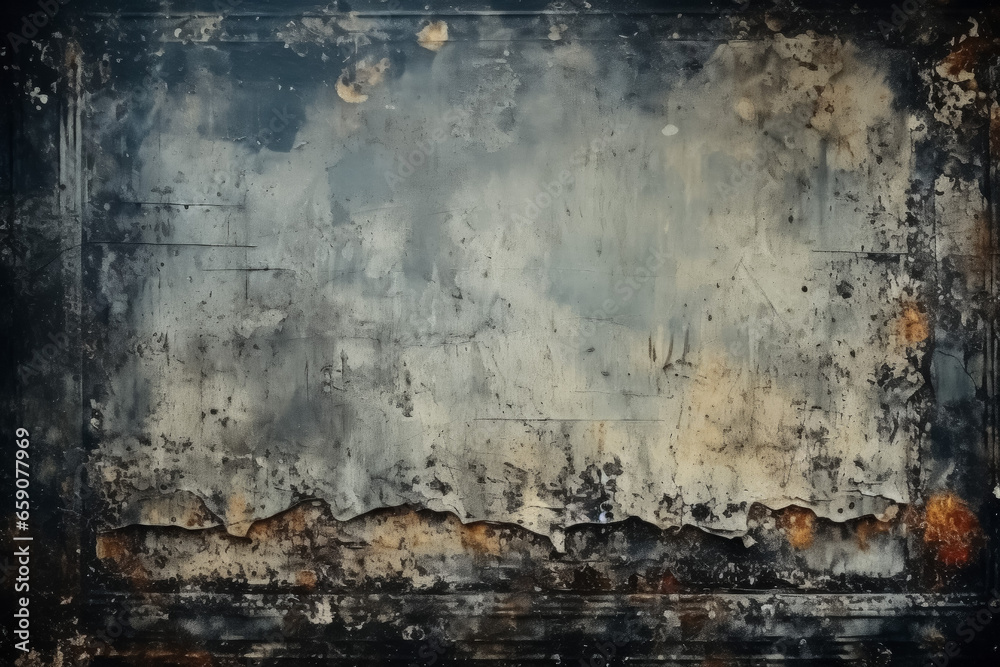 Obraz premium Grungy appearance Vintage film vibe Dark backdrop with textured overlays 