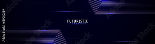 3D blue techno abstract background overlap layer on dark space with glowing lines shape decoration. Modern graphic design element future style concept 