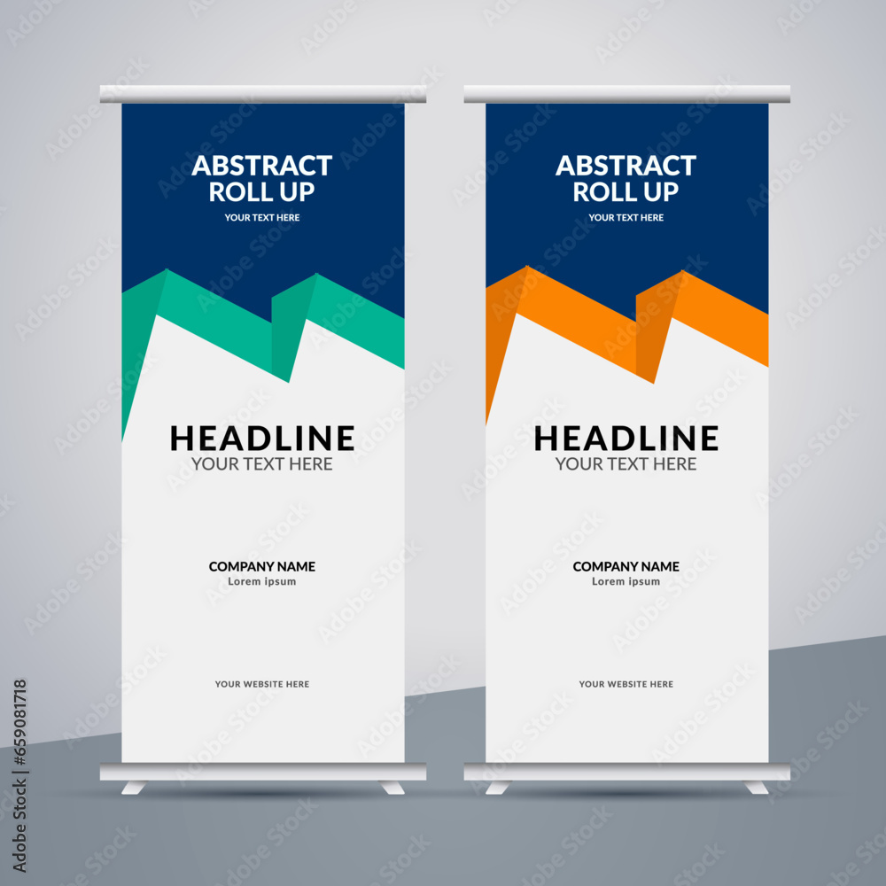 great abstract business stand banner design with modern shape. great abstract business stand banner design with modern shape.