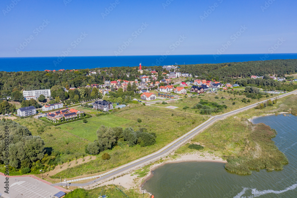 Fototapeta premium Krynica Morska z Drona