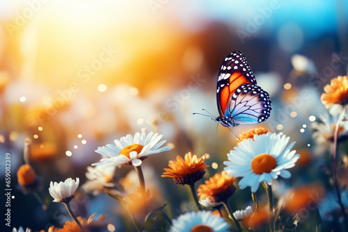 butterfly on a flower © Joun