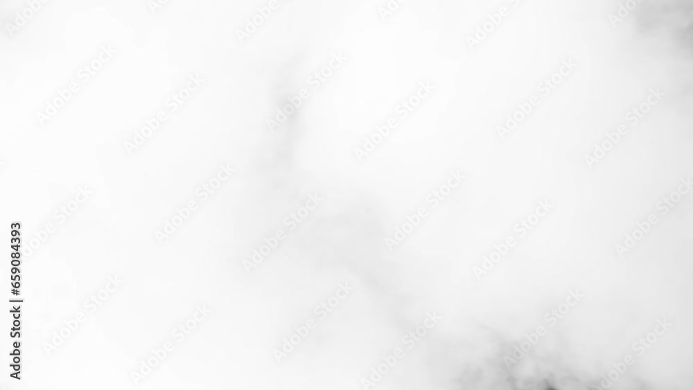 Intensive Smoke White Jet. Swirling white smoke actively covers the black background. The jet creates an elegant transition between frames with the Intensive Smoke White Jet. Swirling white smoke actively covers the black background. The jet creates an elegant transition between frames with the