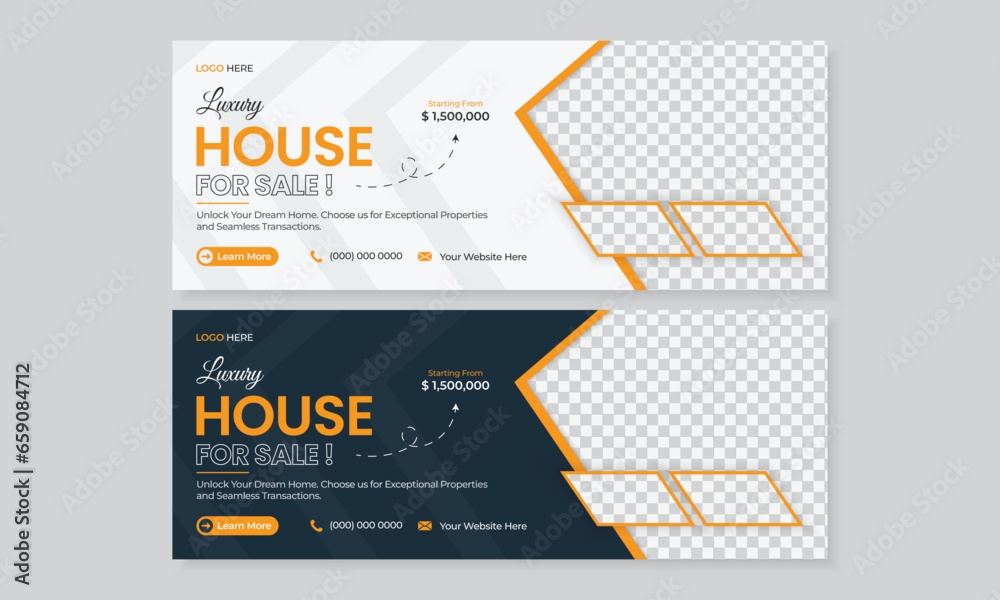 Modern real estate luxury home or house sale timeline facebook cover, elegant apartment social media web banner ads editable flat template design for construction business marketing growth promotion