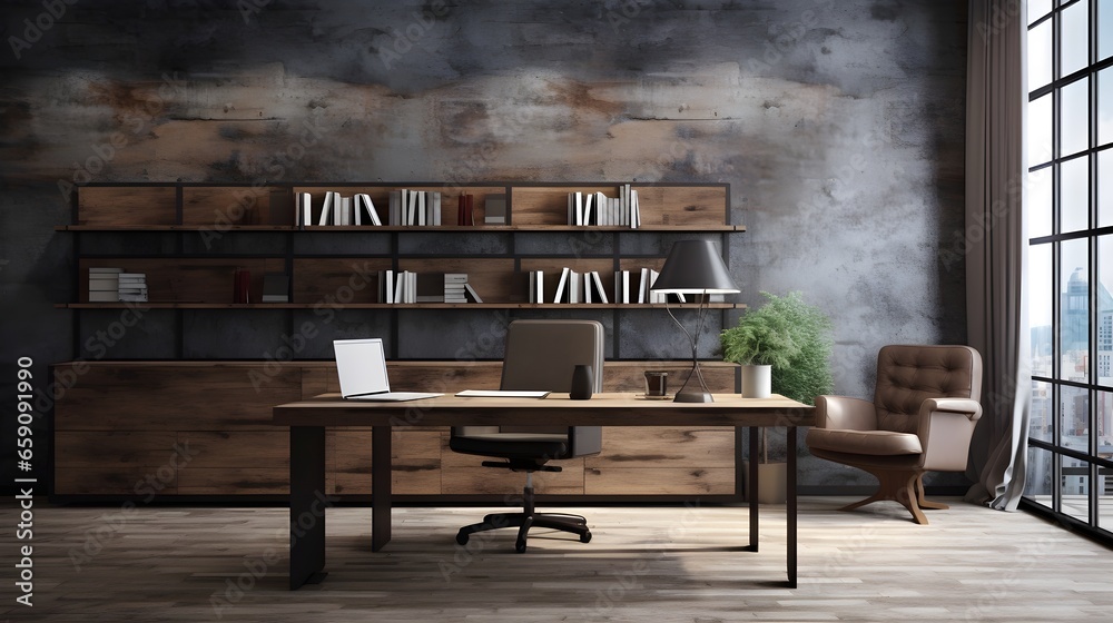 Modern relaxing office interior design with the wonderful view Modern relaxing office interior design with the wonderful view