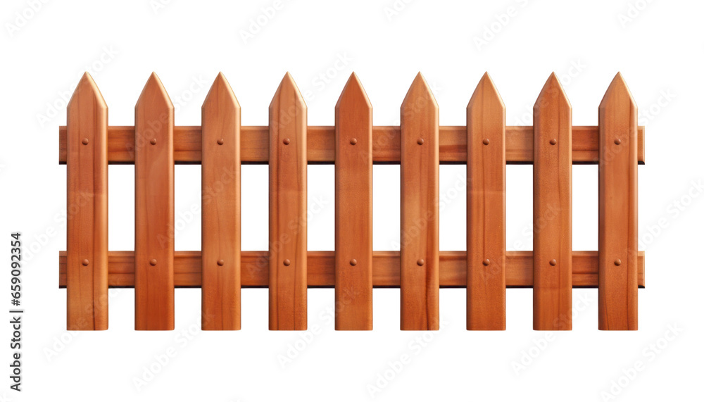 wooden fence isolated on transparent background cutout wooden fence isolated on transparent background cutout