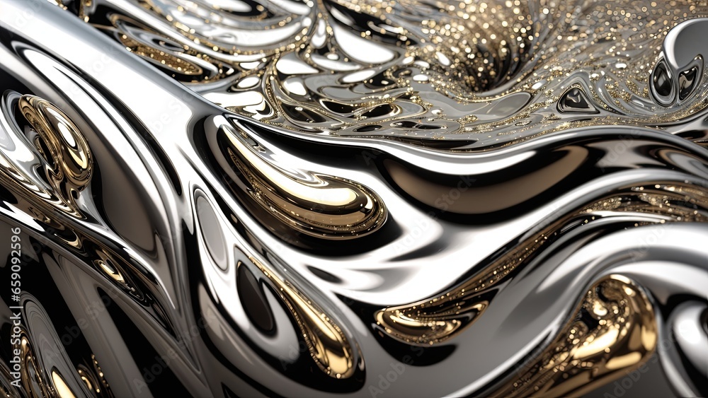 glam metal texture background, chromed texture liquid metal. Generated AI glam metal texture background, chromed texture liquid metal. Generated AI