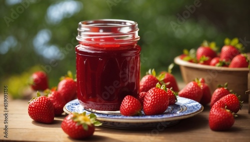 Wallpaper Mural strawberry jam in a jar

 Torontodigital.ca