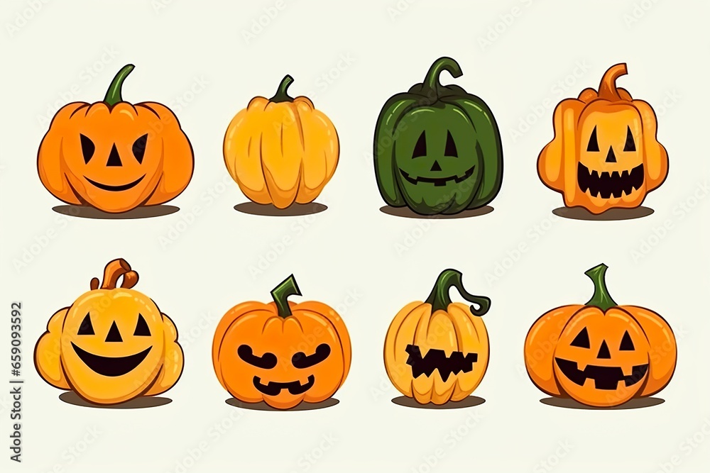 Halloween Pumpkin illustration made wit AI Generated Halloween Pumpkin illustration made wit AI Generated
