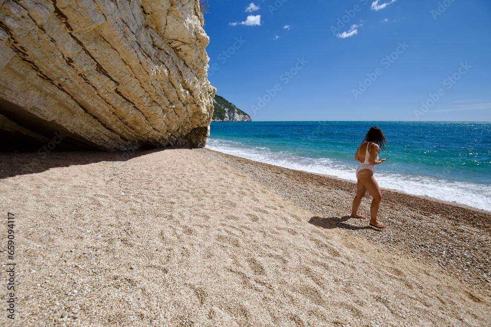 Spiaggia Gargano, mare in Italia Puglia