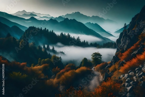 landscape with fog ©  Samtia Art's