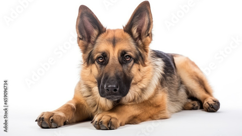 german shepherd dog isolated © Poprock3d