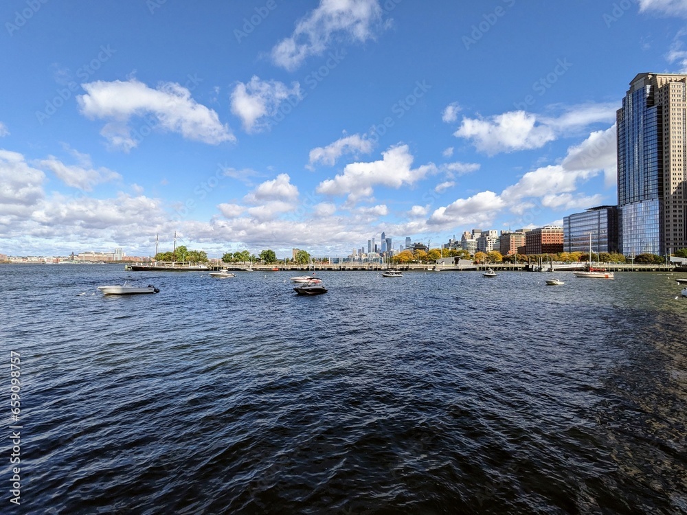 Obraz premium Pier 25 in Downtown Manhattan - October 2023