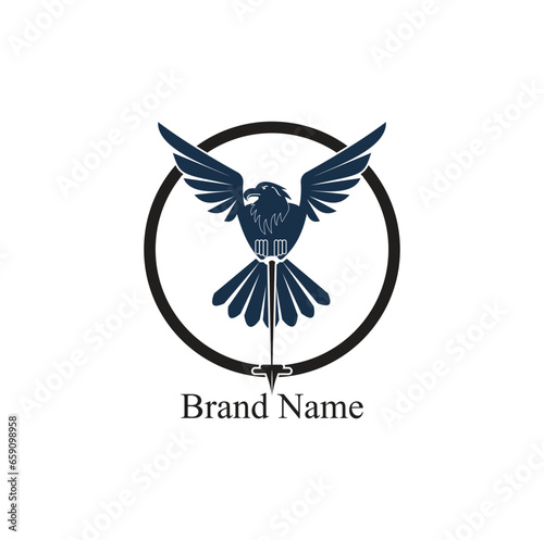 flying bird logo concept