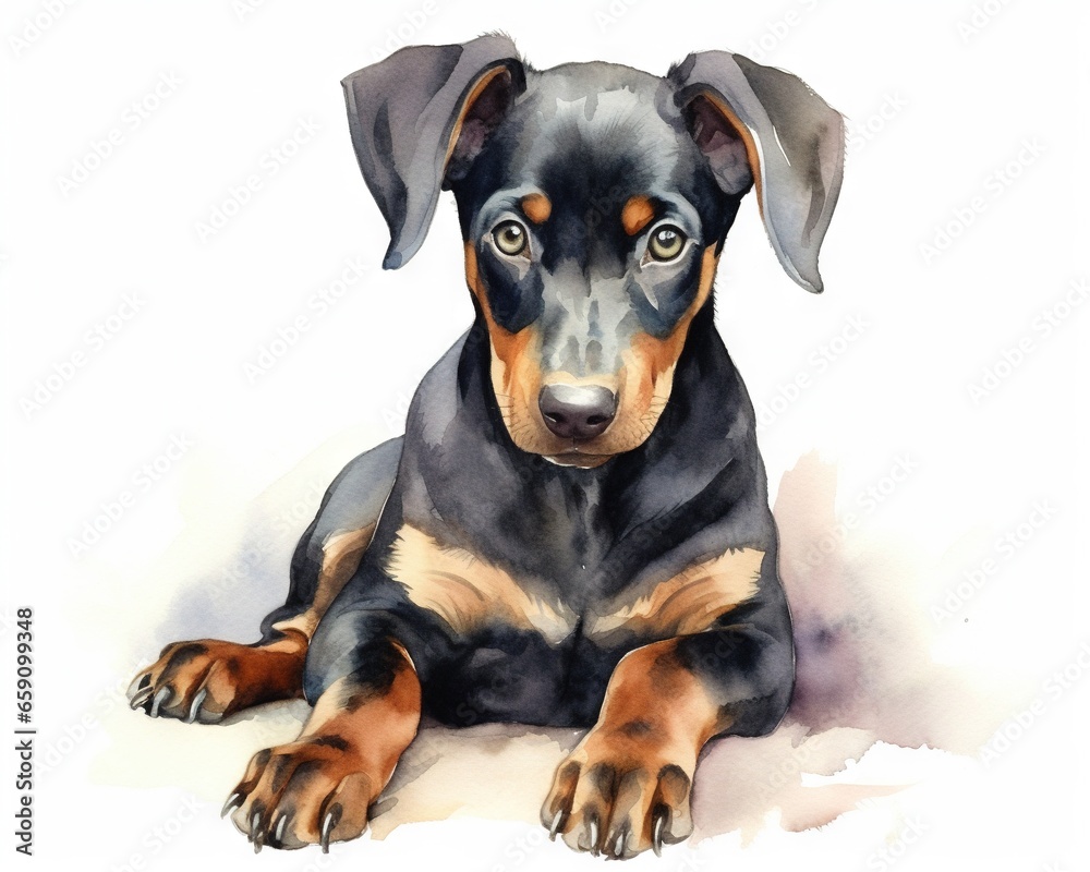 cute dog is isolated on a white background. cute dog is isolated on a white background.