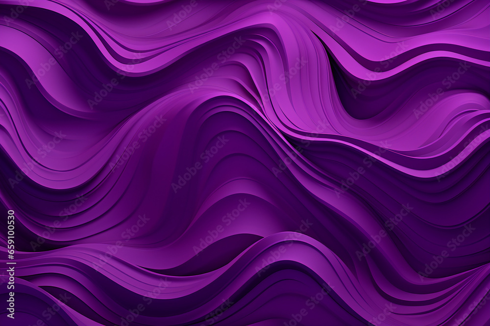 purple wavy background, Generative AI purple wavy background, Generative AI