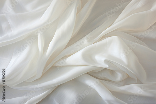 luxury white cloth background, Generative AI