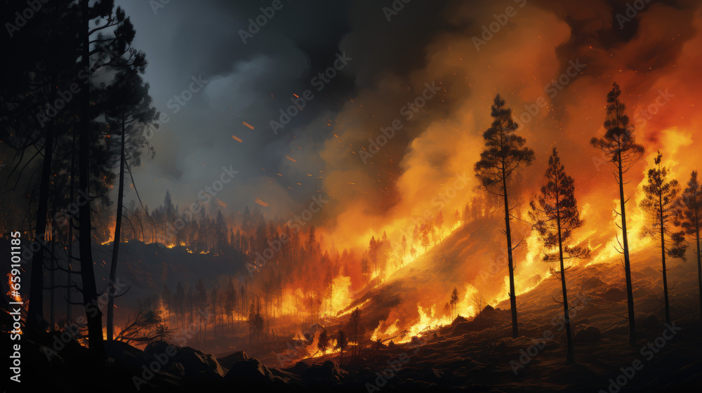 fire in the forest fire in the forest