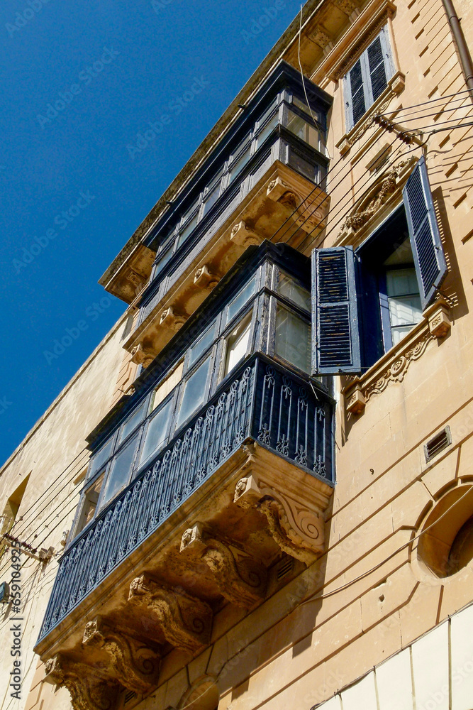low angle view of historical buildings in Rabat