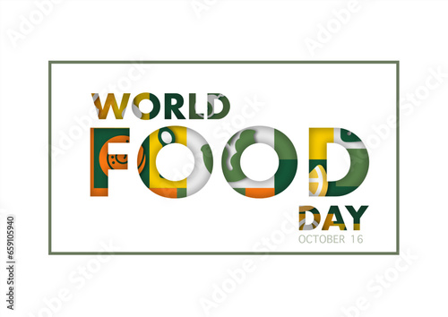 world food day on october 16 business brochure flyer banner design horizontal template vector, cover presentation abstract, modern publication poster and flag-banner.