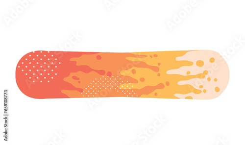 Stylish Snowboard Is A Specialized Winter Sports Equipment, Resembling A Flat Board, Designed For Gliding On Snow