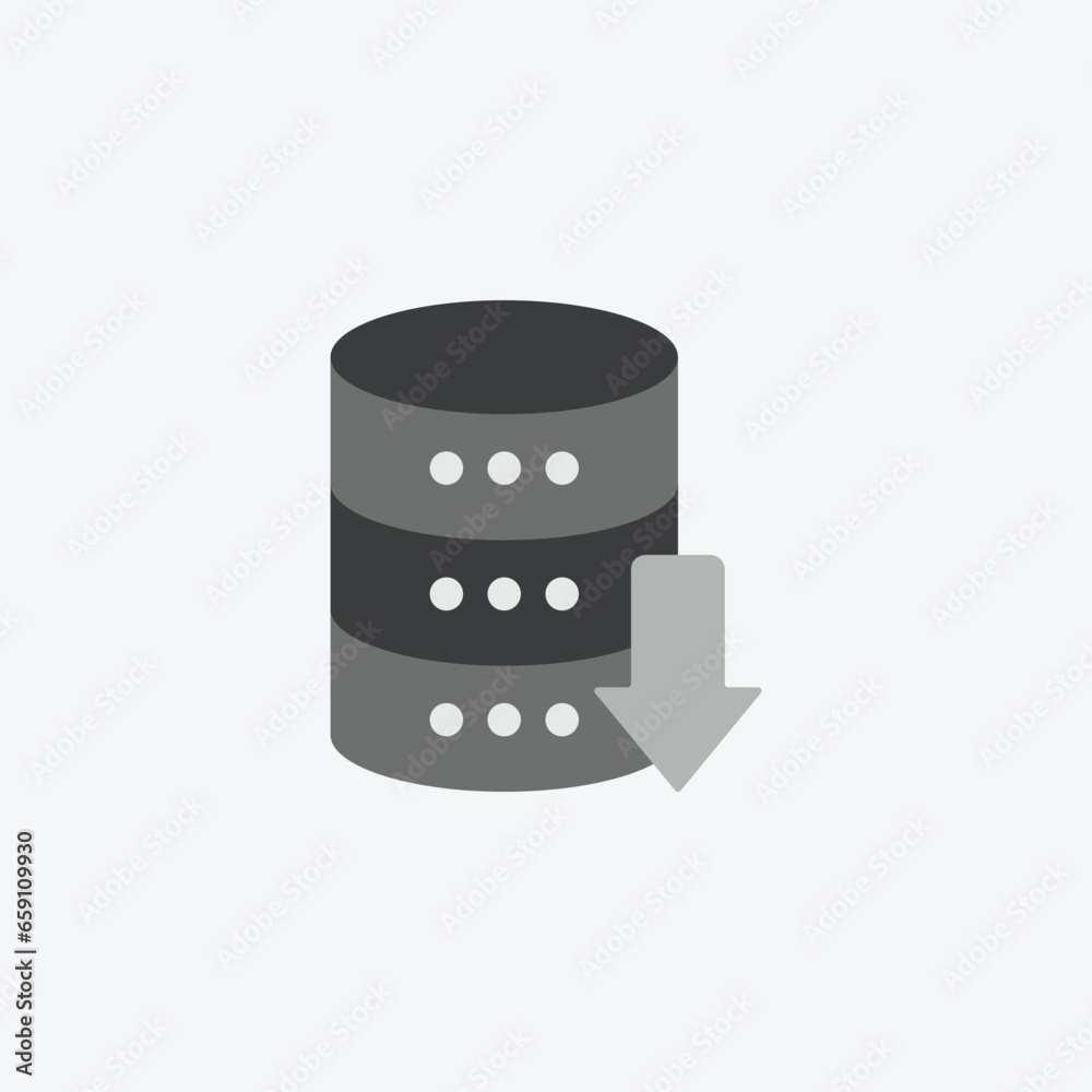 Database Download Icon - Data Transfer, Database Management, File Export, Data Access Symbol - Database Server File Retrieval and Data Integration Illustration Database Download Icon - Data Transfer, Database Management, File Export, Data Access Symbol - Database Server File Retrieval and Data Integration Illustration