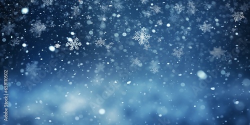 Wallpaper Mural christmas snowy winter snowflakes falling background cinematic Torontodigital.ca