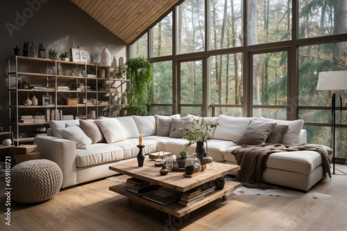 beautiful house interior design farmhouse country side living room with natural material and color schematic bright and comfort contemporary mood an tone interior house design showcase background