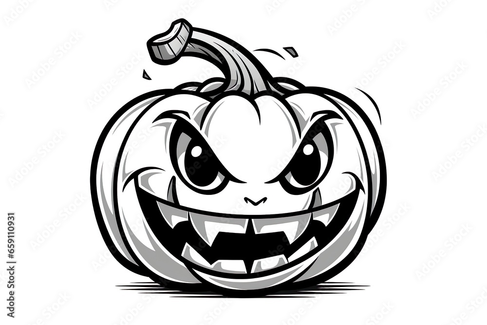 Halloween Pumpkin illustration made wit AI Generated Halloween Pumpkin illustration made wit AI Generated