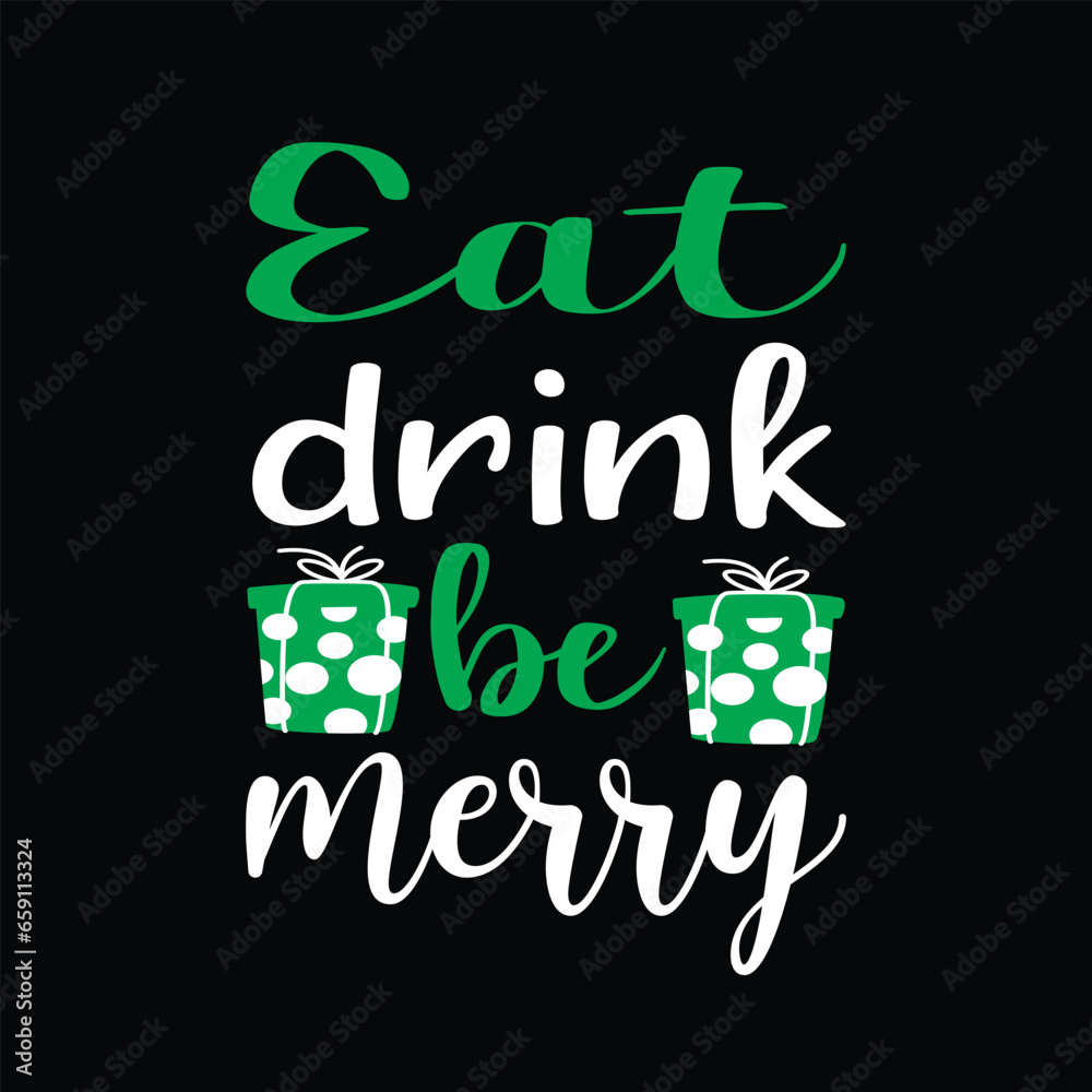 Fototapeta premium christmas tshirt design 