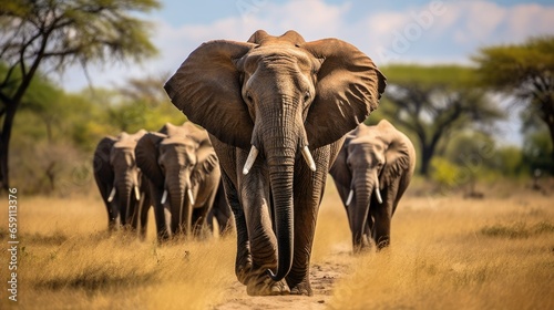 Herd of Elephants © Fadil